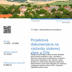 Projektová dokumentácia na výstavbu stokovej  siete a ČOV